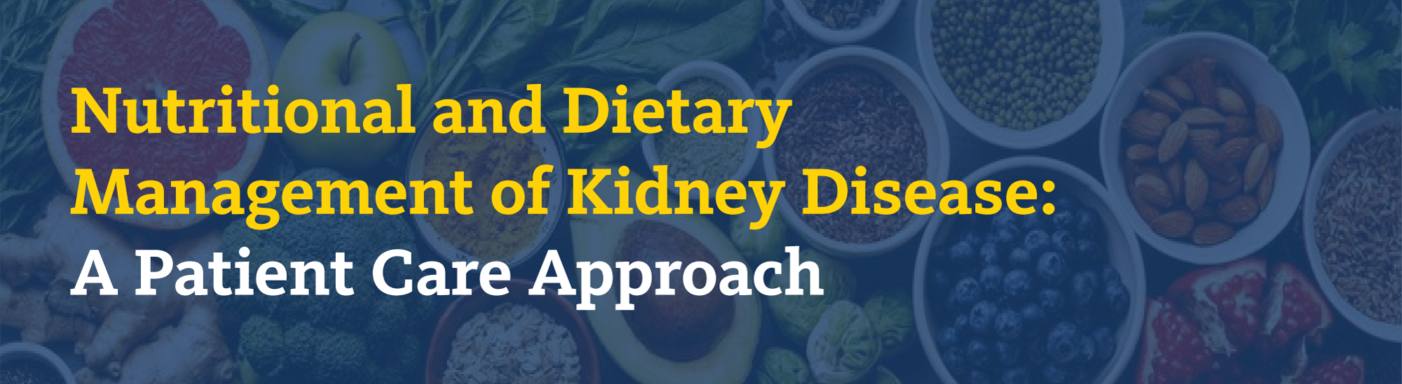 Nutritional and Dietary Management of Kidney Disease: A Patient Care Approach